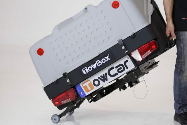 Box de Rangement sur Attelage - TowBox V1 Avec Porte-Skis / Surf