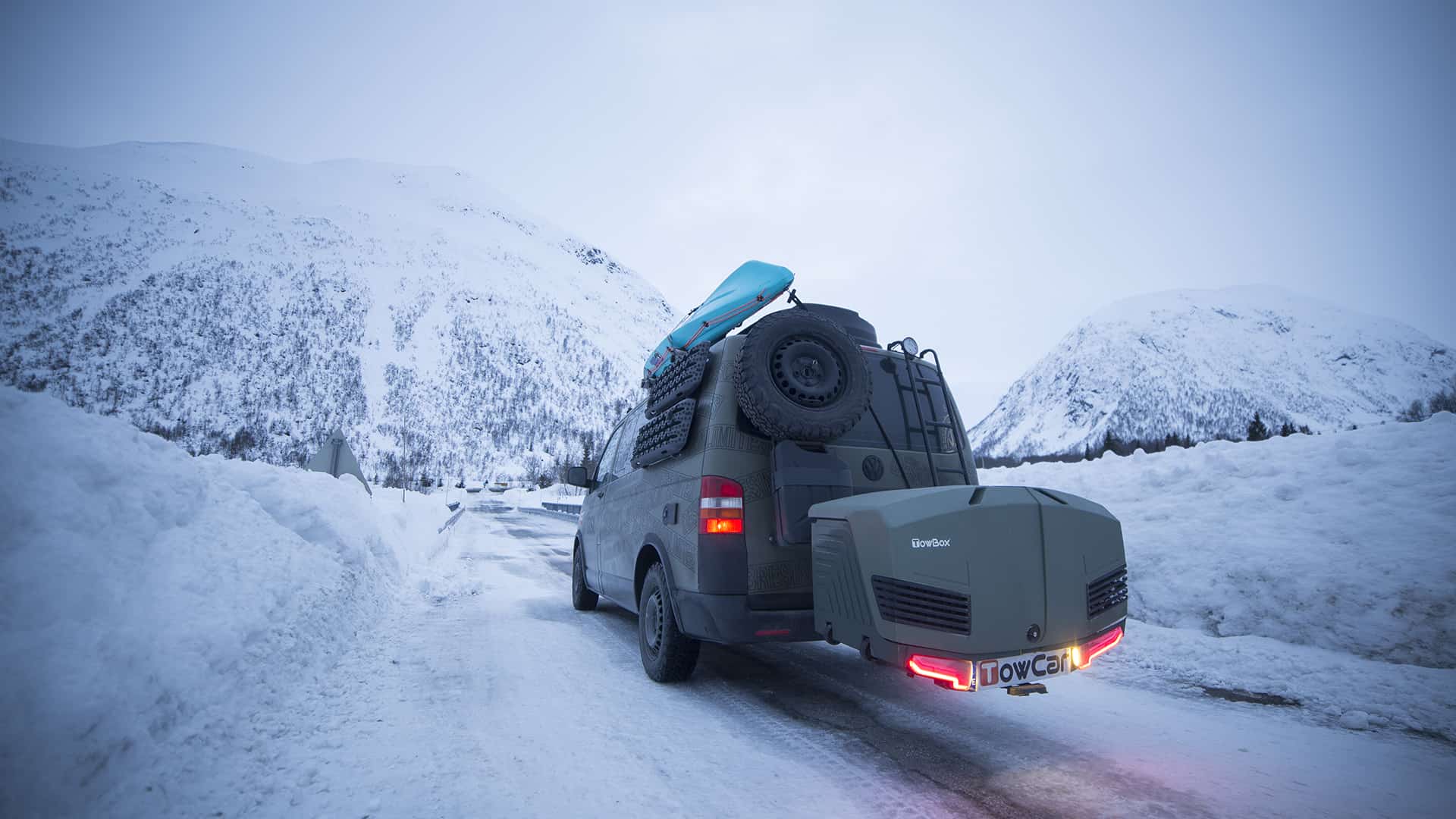 Portaequipajes TowBox V3 Camper en Noruega 3
